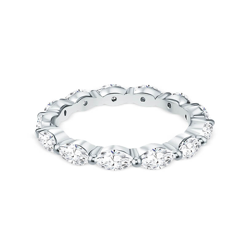 Deltora Diamonds Marquise Diamond Wedding Ring with sustainable lab diamonds.